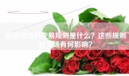 恒指期货的交易规则是什么？这些规则对市场有何影响？