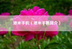 港米手机（港米手机简介）