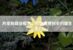 共享购商业模式，打造消费创业的新生态！