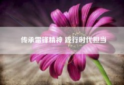 传承雷锋精神 践行时代担当