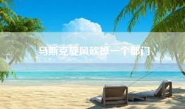 马斯克旋风砍掉一个部门