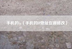 手机的lp（手机的lP地址在哪修改）