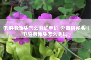 电脑摄像头怎么测试手机u外置摄像头「电脑摄像头怎么测试」