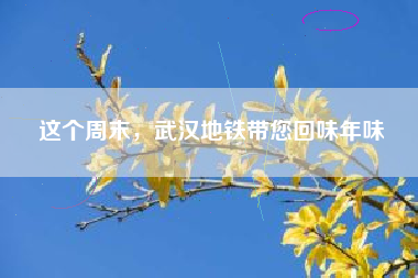 这个周末，武汉地铁带您回味年味